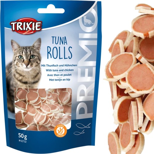 Przysmak dla kota Plasterki z Tuńczykiem Tuna Rolls Trixie PREMIO 50g