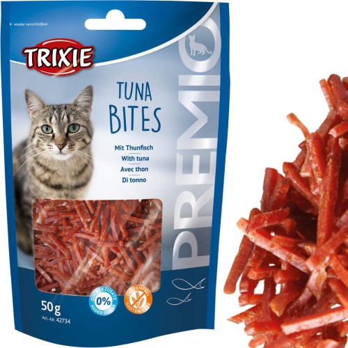 Przysmak dla kota Paski z Tuńczykiem Tuna Bites Trixie PREMIO 50g