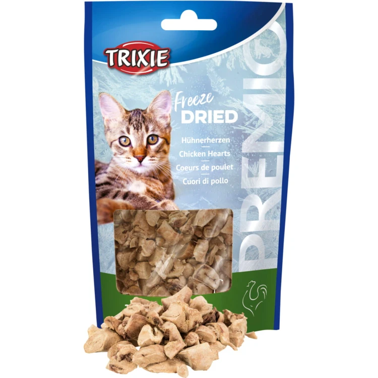 Przysmak dla kota Serca Kurczaka Freez Dried Chicken Hearts Trixie PREMIO 25g