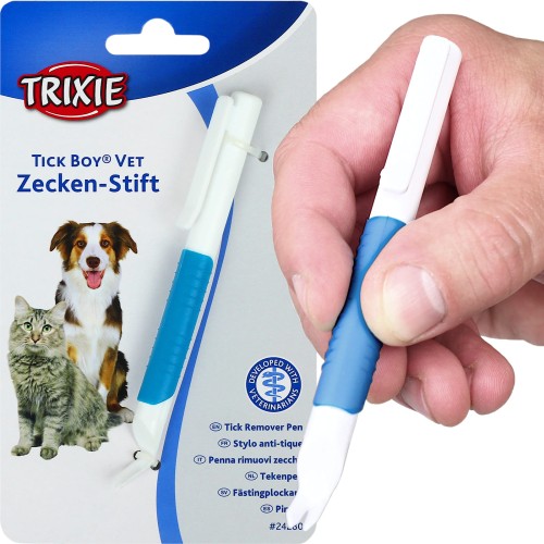 Pęseta, haczyk, narzędzie do wyciągania usuwania kleszczy kota i psa Trixie