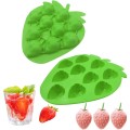 Silikonowa forma na lód, foremka do lodu Truskawki