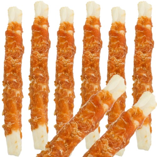 Przysmak, przekąska dla psa Patyki ze skóry z Kurczakiem 24cm Hau&amp;Miau 500g