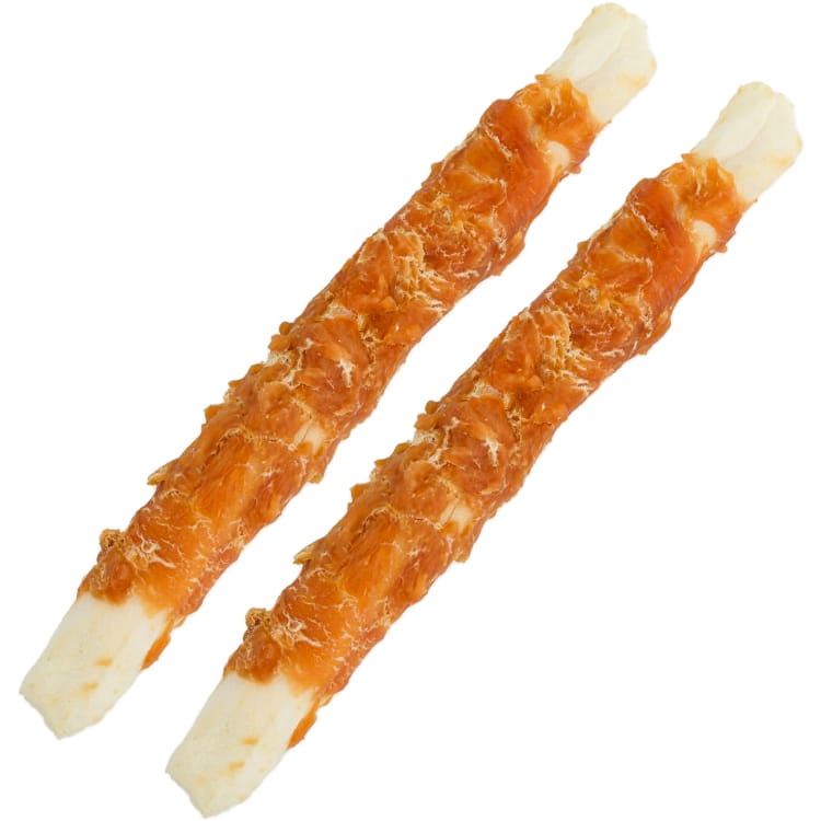 Przysmak, przekąska dla psa Patyki ze skóry z Kurczakiem 24cm Hau&amp;Miau 500g