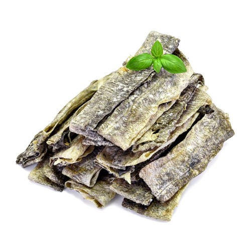 Przysmak, naturalny gryzak dla psa Suszona Skóra Dorsza Paski Petmex 200g