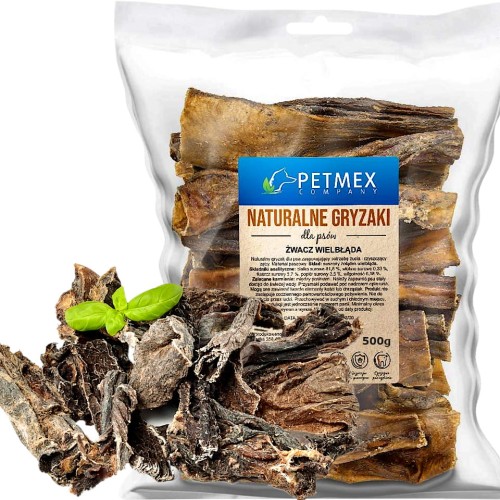 Przysmak, naturalny gryzak dla psa Suszone Żwacze Wielbłąda Petmex 500g