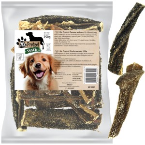 Przysmak, naturalny gryzak dla psa Suszone Żwacze Wołowe Mr. Pretzel 250g