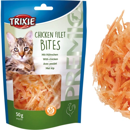 Przysmak dla kota Filety z Kurczaka Chicken Filet Bites Trixie PREMIO 50g