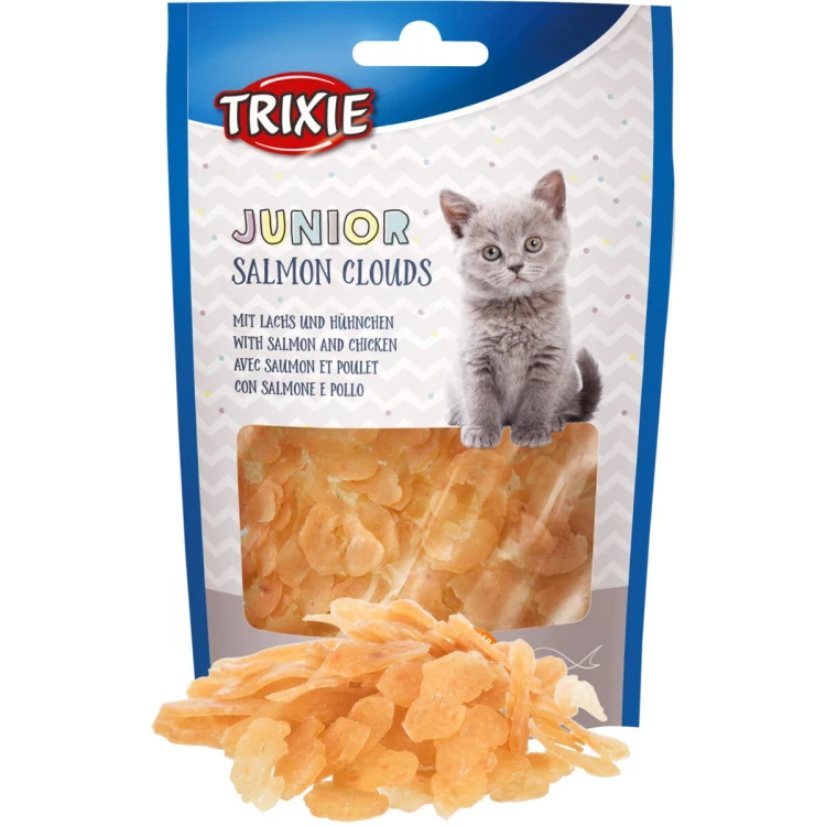 Przysmak dla kota Płatki z Łososia Junior Salmon Clouds Trixie PREMIO 40g