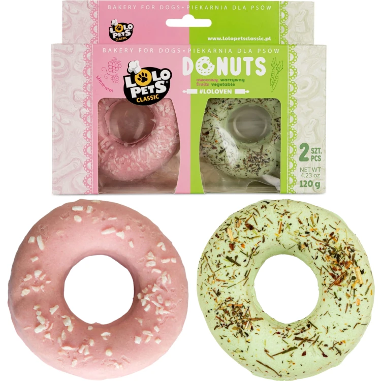 Przysmak dla psa Pączki Owocowo Warzywne Donuts Lolo Pets