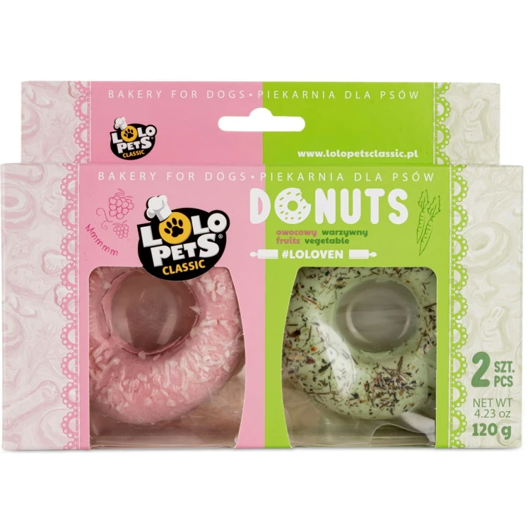 Przysmak dla psa Pączki Owocowo Warzywne Donuts Lolo Pets