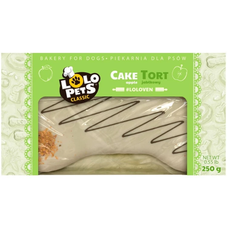Przysmak dla psa tort Urodzinowy Jabłkowy Lolo Pets Classic 250g