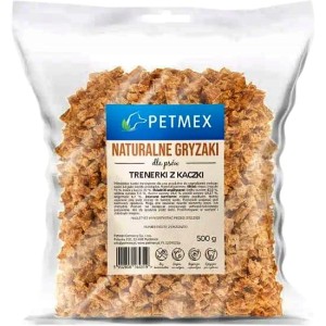 Przysmak dla psa, treserki, trenerki mięsne kostki z Kaczki Petmex 500g