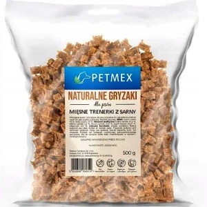 Przysmak dla psa, treserki, trenerki mięsne kostki z Sarny Petmex 500g