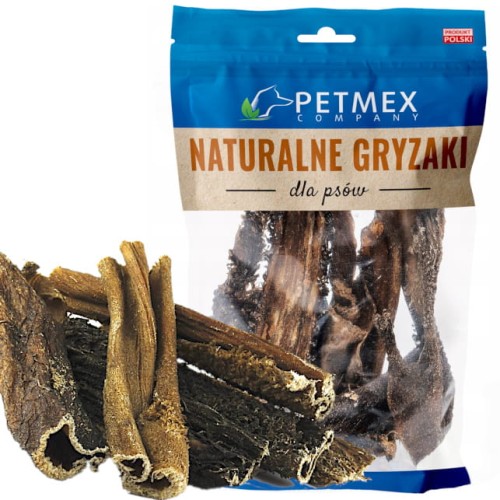 Przysmak naturalny gryzak dla psa Suszone Żwacze Wołowe Petmex 100g