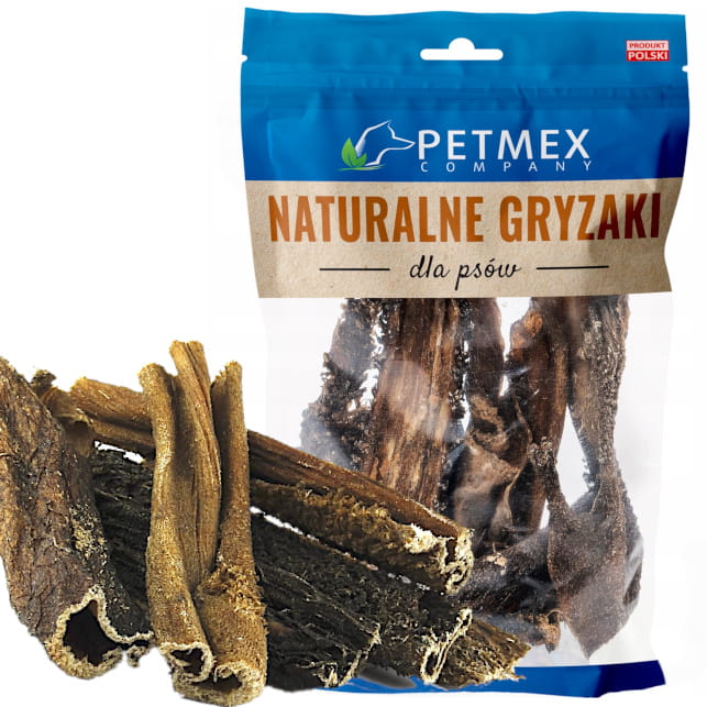 Przysmak naturalny gryzak dla psa Suszone Żwacze Wołowe Petmex 100g