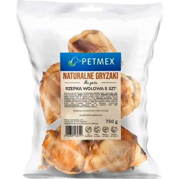Przysmak naturalny gryzak dla psa Suszona Rzepka Wołowa Petmex 5 szt.