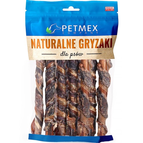 Przysmak naturalny gryzak psa Wołowe Pałki Kolagenowe z Mięsem Petmex 10szt