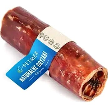 Przysmak naturalny gryzak dla psa Tchawica Wołowa z Mięsem Petmex 15cm 1szt