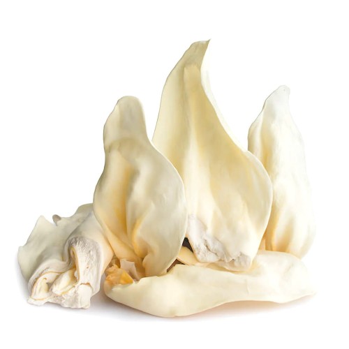 Przysmak, naturalny gryzak dla psa Ucho, Uszy Wołowe Białe Petmex 10 szt