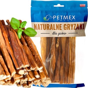 Przysmak naturalny gryzak dla psa Suszone Jelita Wołowe Petmex 100g