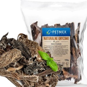 Przysmak naturalny gryzak dla psa Suszone Żwacze Baranie Petmex 100g