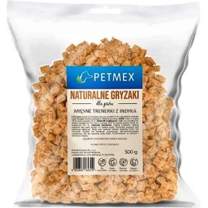 Przysmak dla psa, treserki, trenerki mięsne kostki z Indyka Petmex 500g