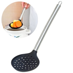 Silikonowa łopatka, łyżka cedzakowa Szumówka do pierogów, warzyw, frytek