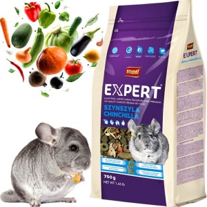 Karma, pokarm dla Szynszyla Warzwno-Owocowa, Witaminowa Vitapol Expert 750g