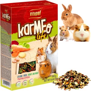 Karma, pokarm dla Gryzoni Królika Chomika Warzywna Vitapol Karmeo Life 300g