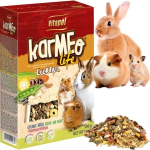 Karma, pokarm dla Królika Chomika Gryzoni Vitapol Karmeo Life Cocktail 500g