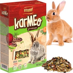 Karma, pokarm dla Królika, Pełnoporcjowa Vitapol Karmeo Premium 500g