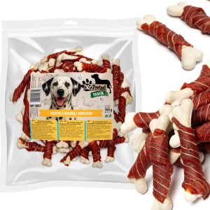 Przysmak, przekąska dla psa Kostki z Kaczką i Dorszem Mr. Pretzel 500g