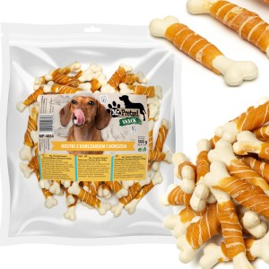 Przysmak, przekąska dla psa Kostki z Kurczakiem i Dorszem Mr. Pretzel 500g
