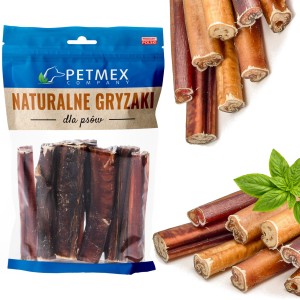 Przysmak, naturalny gryzak dla psa Penis Wołowy Petmex 12cm, 10 szt.