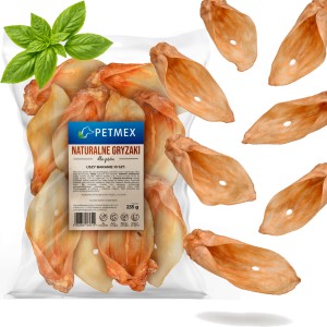 Przysmak, naturalny gryzak dla psa Ucho Baranie Petmex 10 szt.