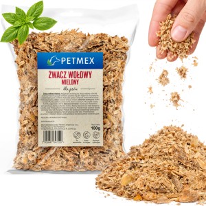 Przysmak, apetizer dla psa Suszony Żwacz Wołowy Mielony Petmex 180g