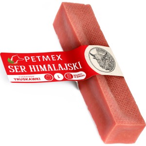 Przysmak, gryzak dla psa Ser Himalajski z dodatkiem Truskawki Petmex roz. L