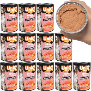 Karma mokra dla Psa, puszka UniQ Pets Royal Salmon Łosoś 4,5kg (375g x12)