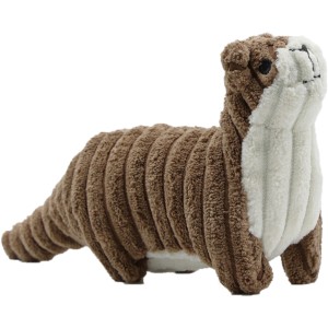 Zabawka pluszowa dla psa z piszczałką Wydra Squeakies Brązowa UniQ Pets