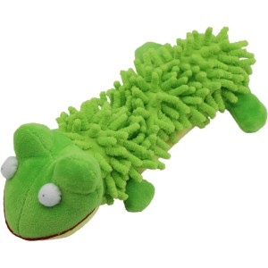 Zabawka pluszowa, szeleszcząca dla psa z piszczałką Żaba Rustly UniQ Pets