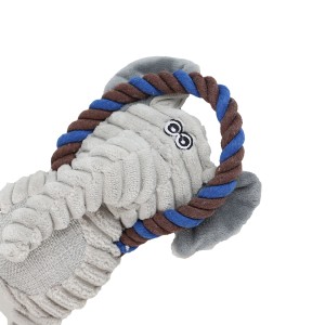Zabawka pluszowa, szarpak dla psa z piszczałką Słoń Ropy UniQ Pets