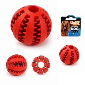 Zabawka dla psa na przysmaki Piłka Dental SLOWY Miętowa UniQ Pets 5cm