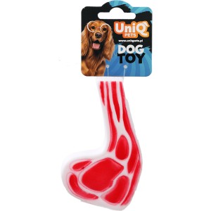 Zabawka, gryzak dla psa z piszczałką Stek Squeakies 13 cm UniQ Pets