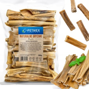Przysmak, naturalny gryzak dla psa Suszona Skóra Wielbłąda Petmex 500g