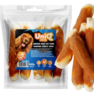 Przysmak, przekąska dla psa Paluchy ze skóry z Kurczakiem UniQ Pets 500g
