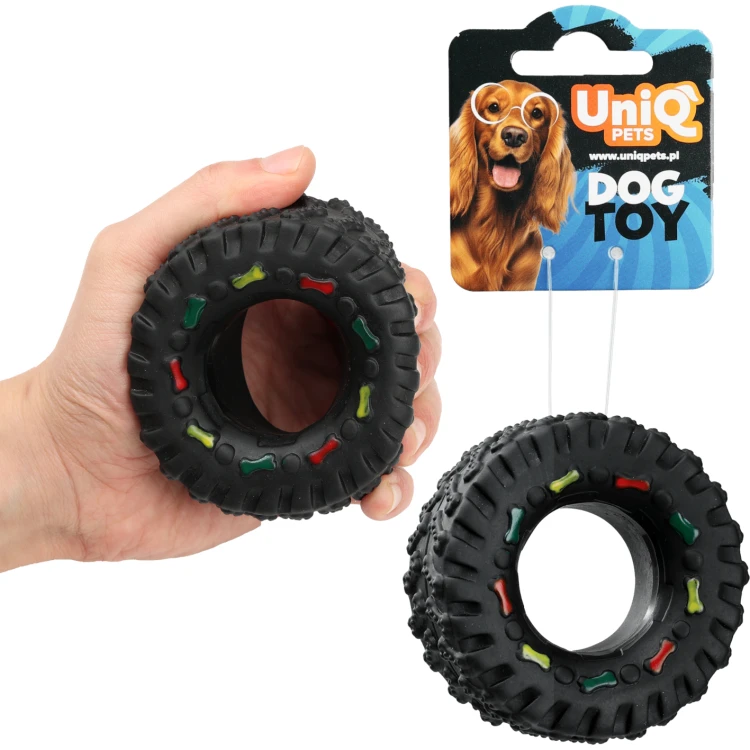 Opona zabawka dla psa z piszczałką SPORTY UniQ Pets