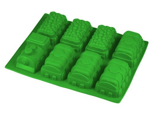 Forma silikonowa Pociąg z węglem Zielona