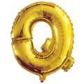 Balon foliowy złoty 40cm litera literka Q