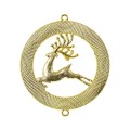 Ozdoby zawieszki na choinkę Renifery 6szt. Złote