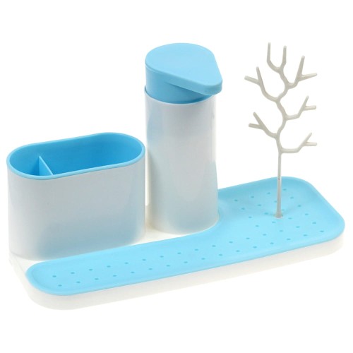 Organizer kuchenny/łazienkowy z dozownikiem mydła